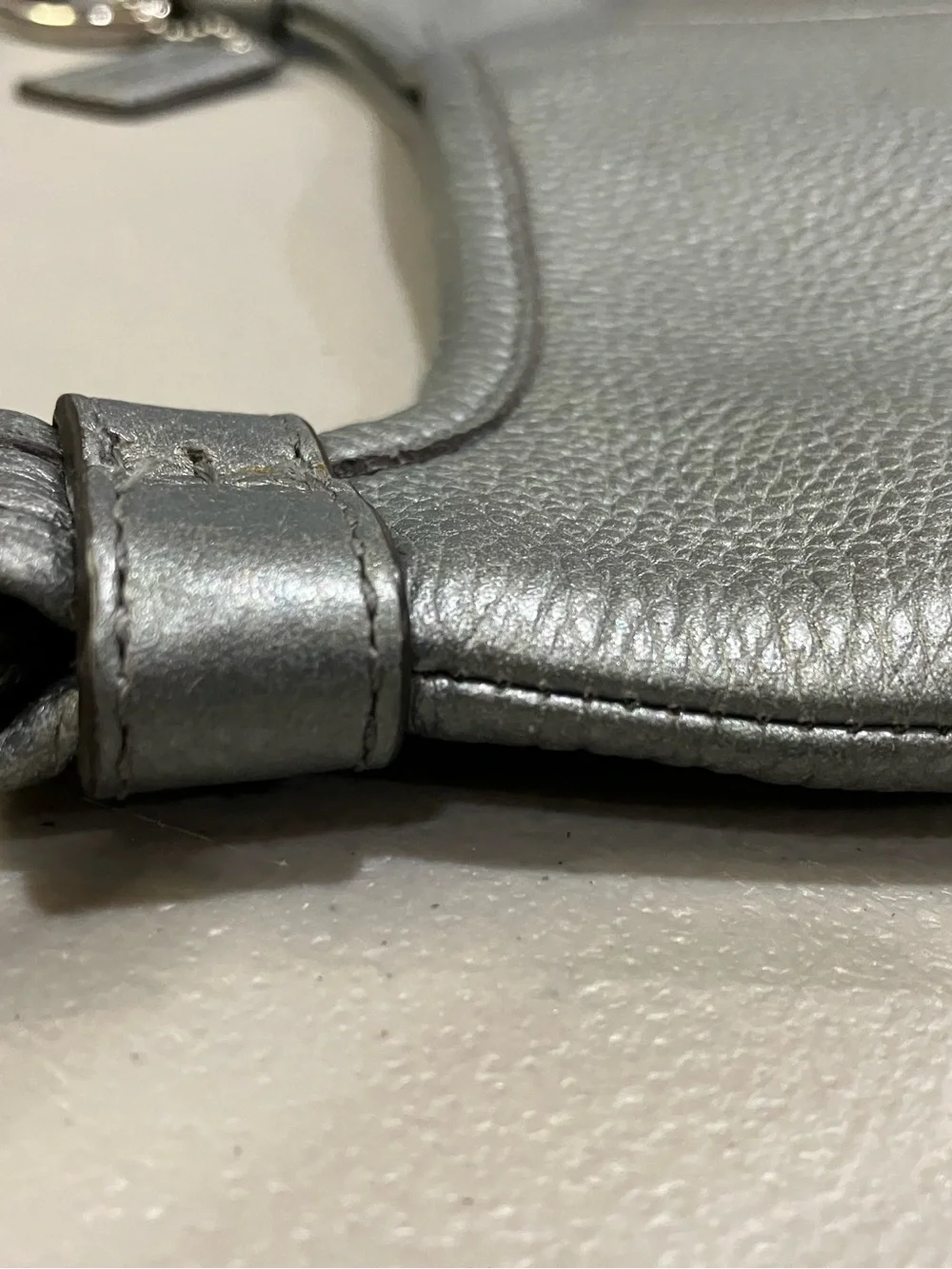 Coach Penelope Shimmer Metallic Leather Crossbody Bag #F16533
